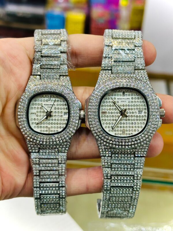 Patek Philippe Iced Out Watch – Couple Watch - Image 6
