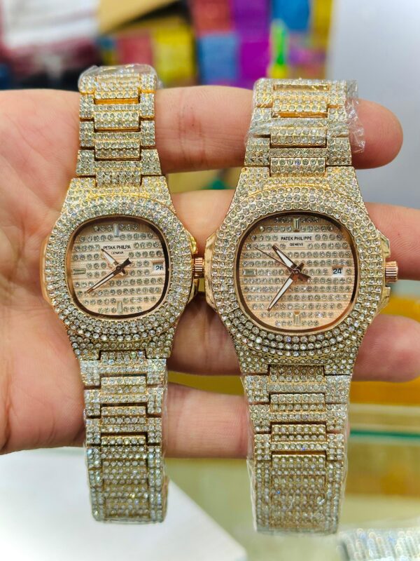 Patek Philippe Iced Out Watch – Couple Watch - Image 2