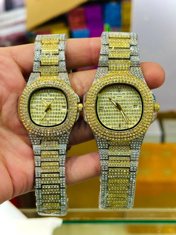 Patek Philippe Iced Out Watch – Couple Watch - Image 4